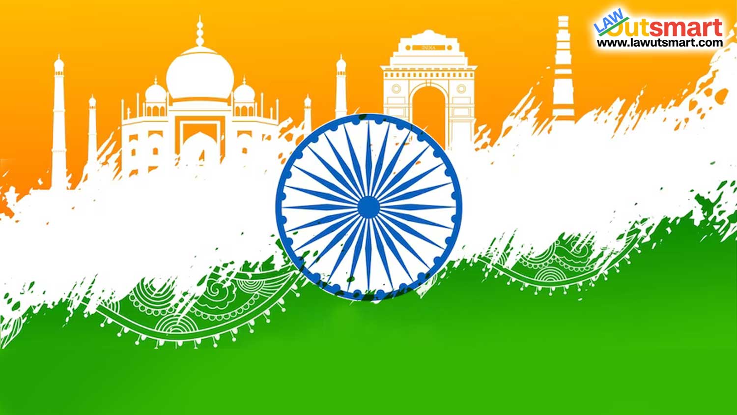 India Bharat tricolor banner image